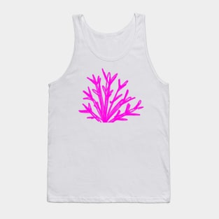 Pink watercolor tree branch art Tank Top